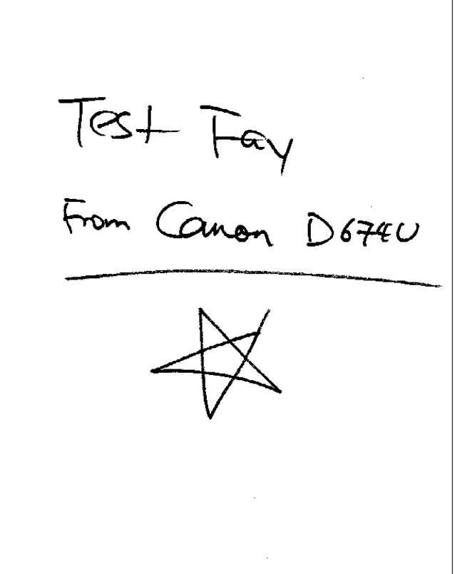 Fax page