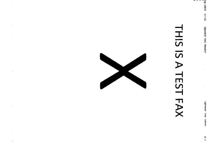 Fax page