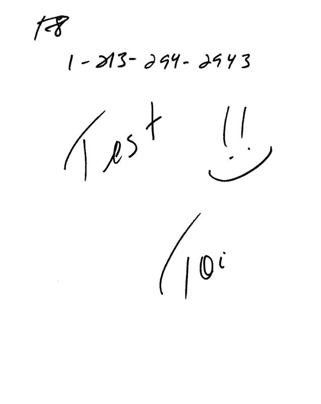Fax page
