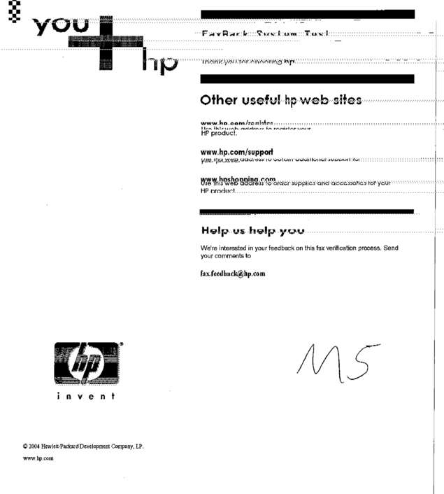 Fax page