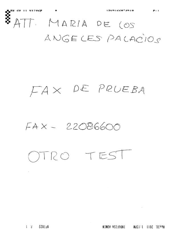 Fax page