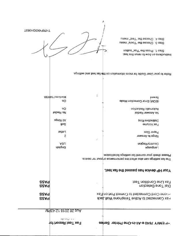 Fax page
