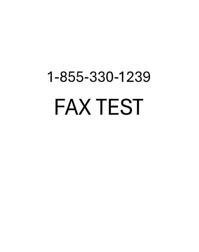 Fax page