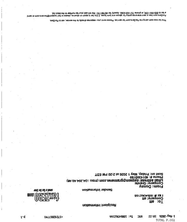 fax page