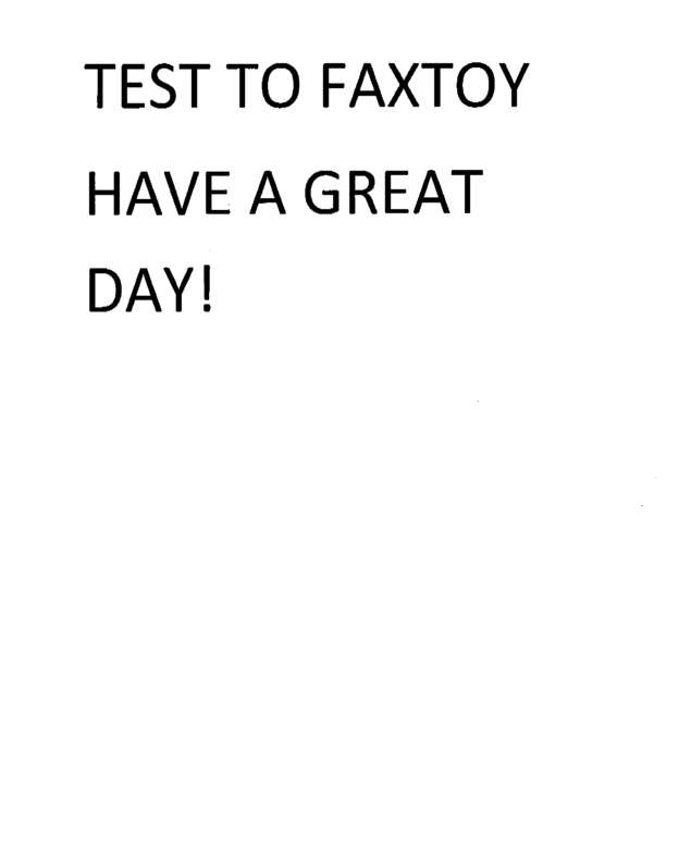 Fax page