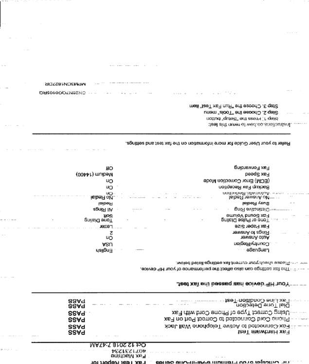 Fax page