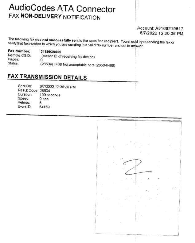 Fax page