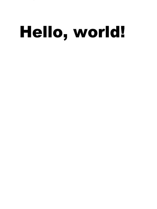 Fax page
