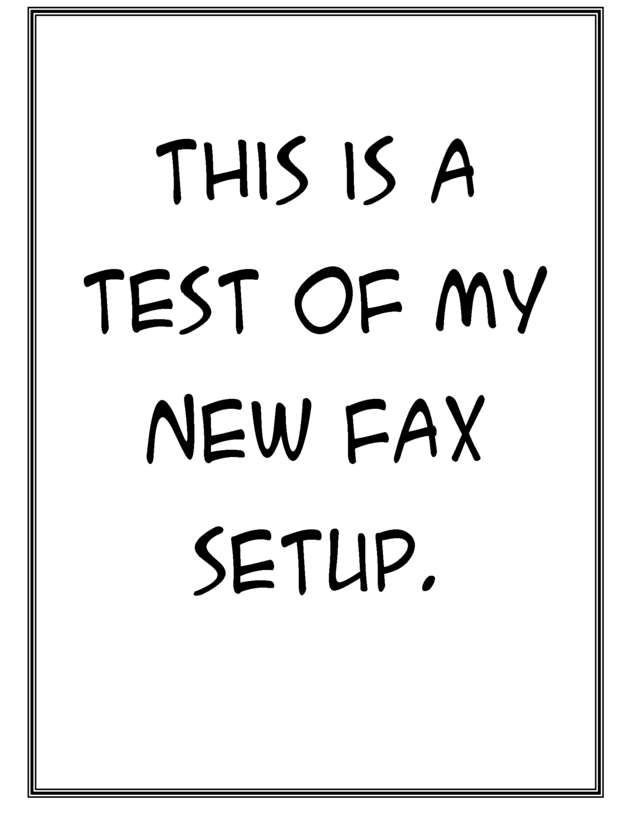 Fax page