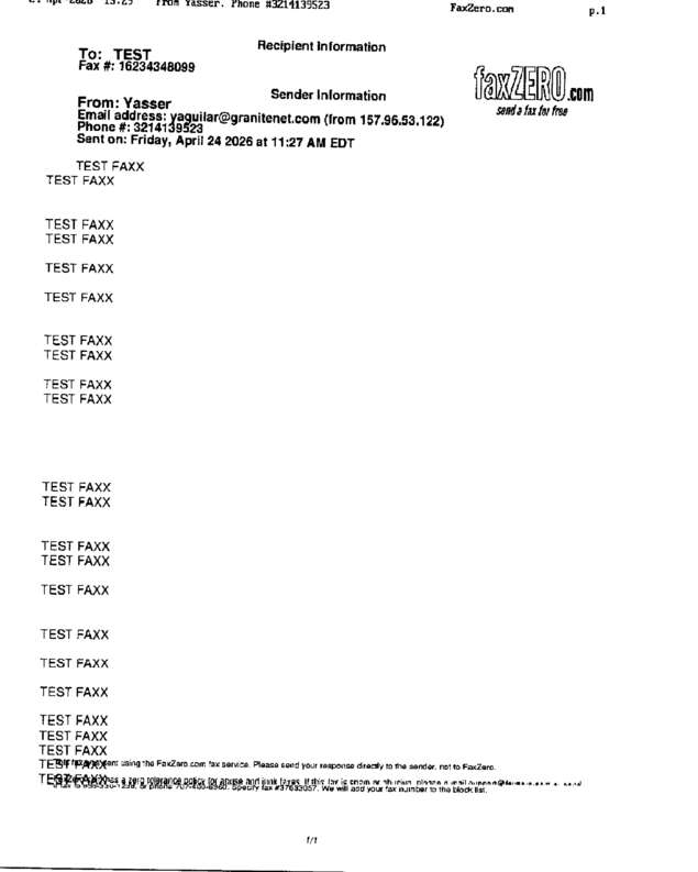 fax page