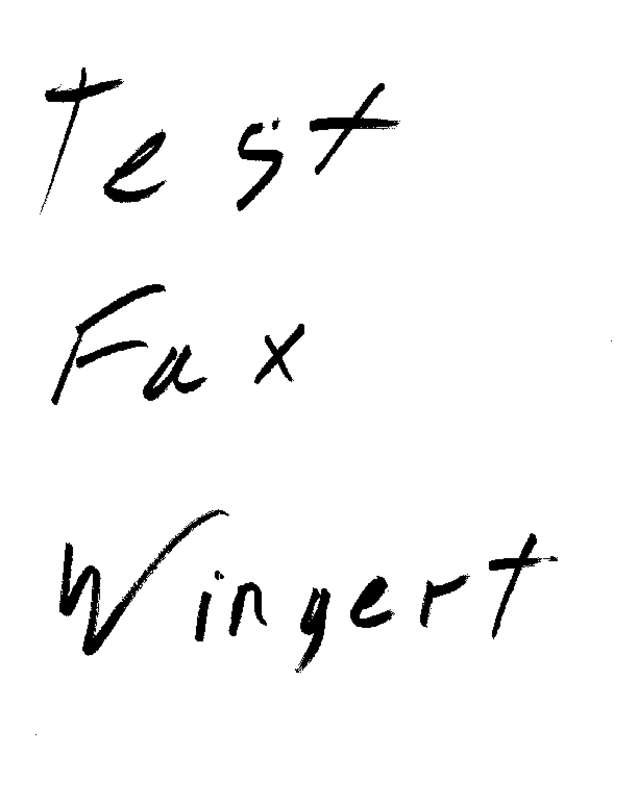 Fax page