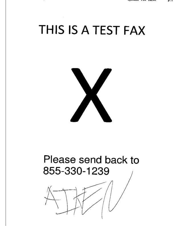 fax page
