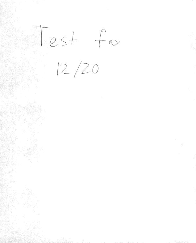 Fax page