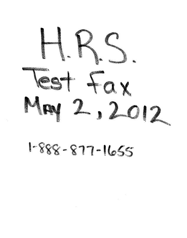 Fax page