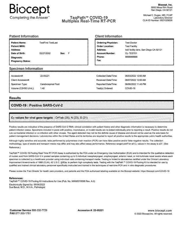 Fax page