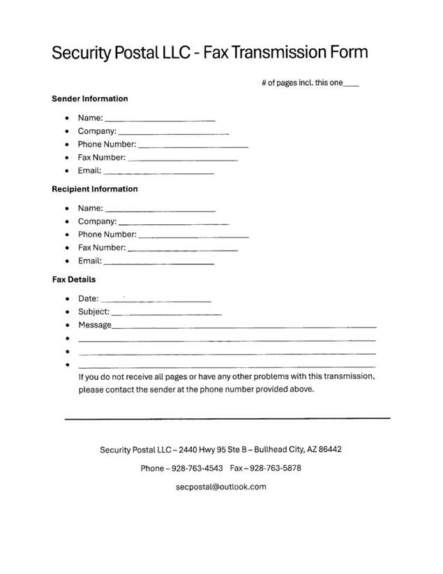 fax page