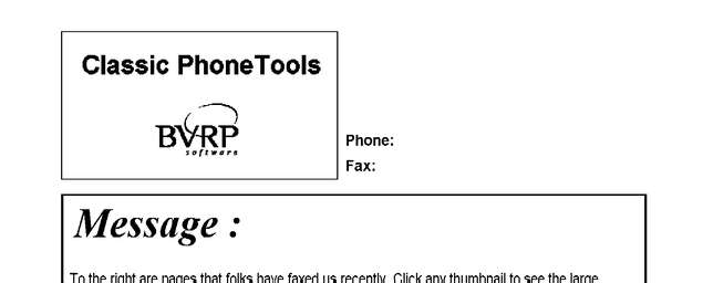 Fax page
