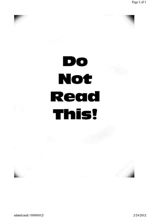Fax page