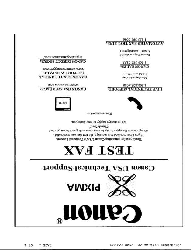 fax page