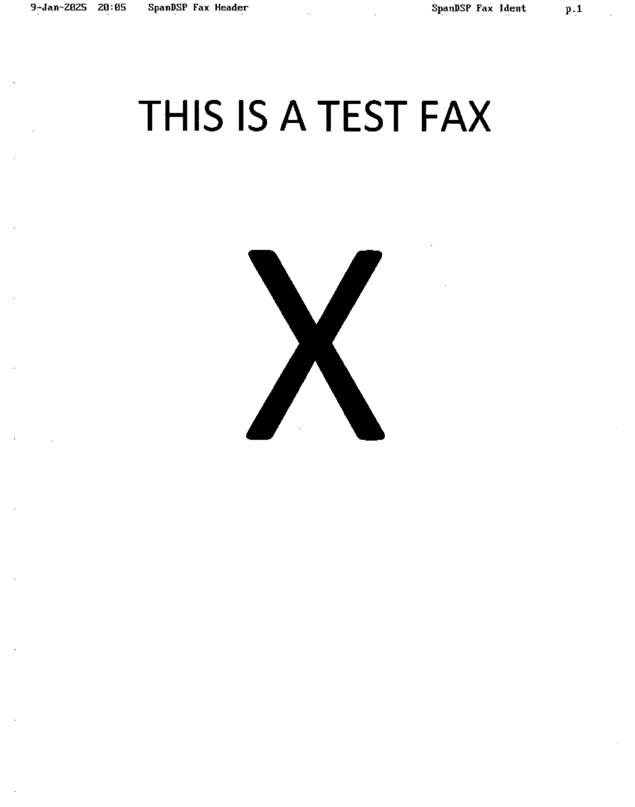 Fax page