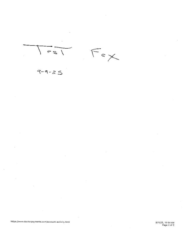 Fax page