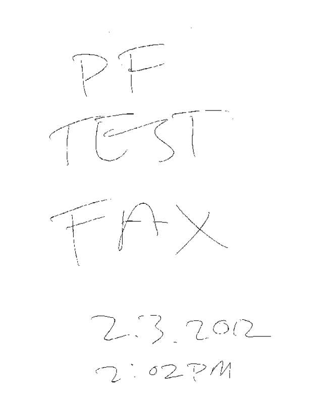 Fax page