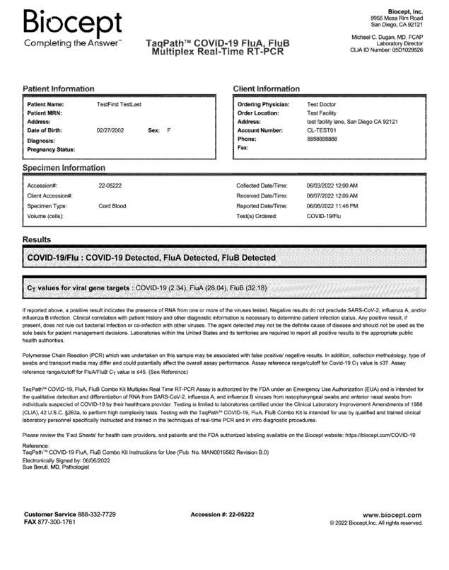 Fax page