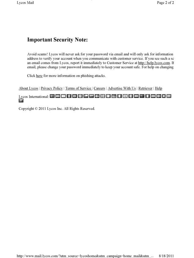 Fax page