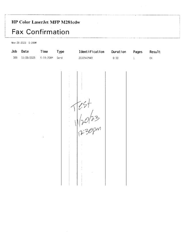 fax page