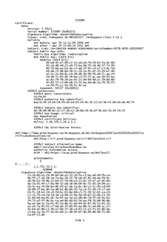Fax page