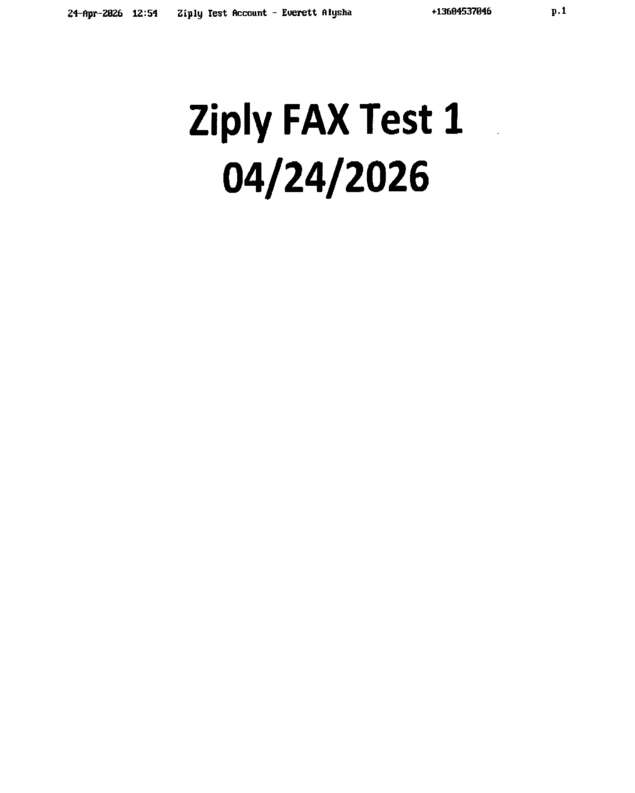 fax page