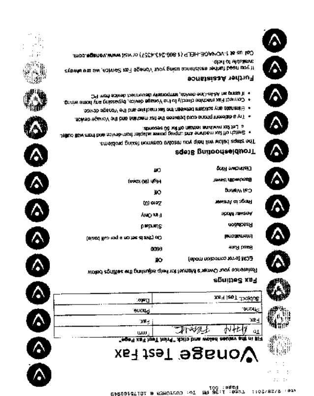 Fax page