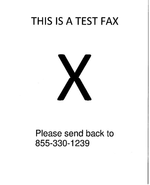 Fax page