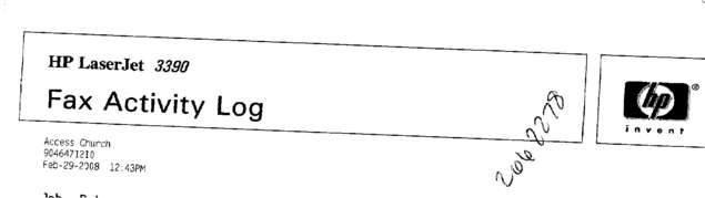 Fax page