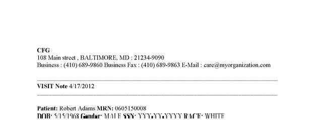 Fax page