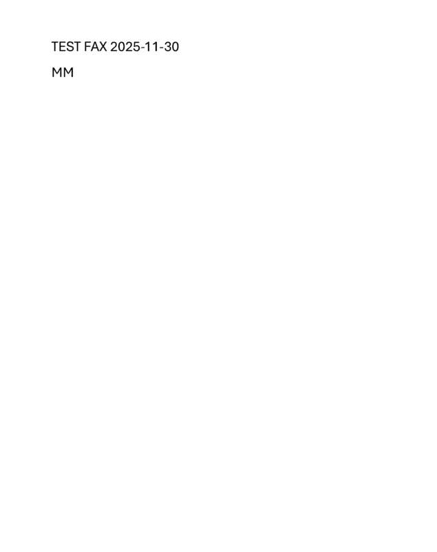 Fax page