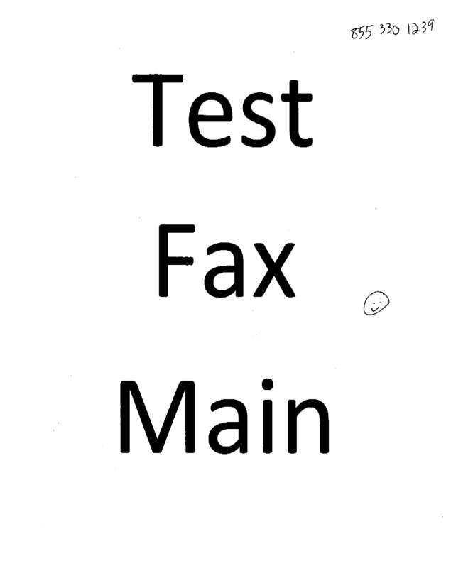 Fax page
