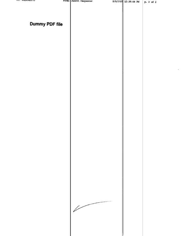 Fax page