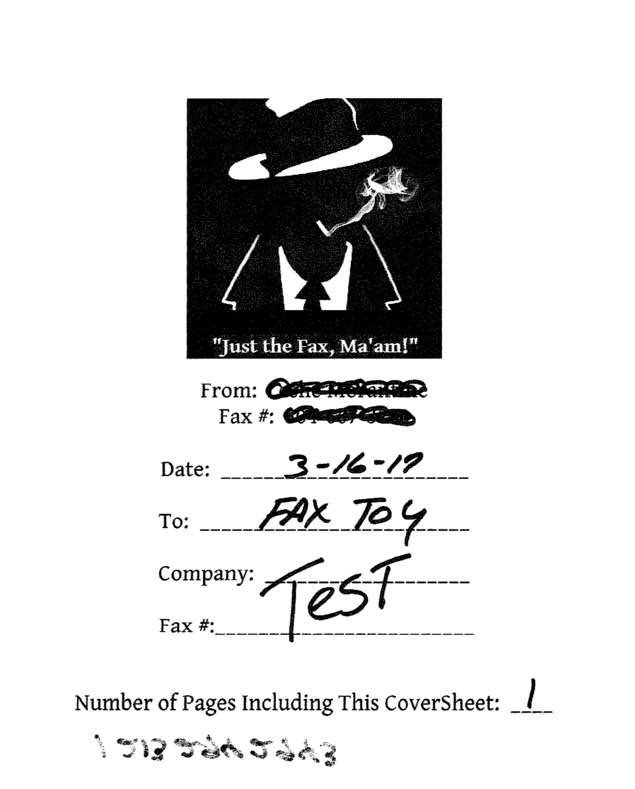 Fax page