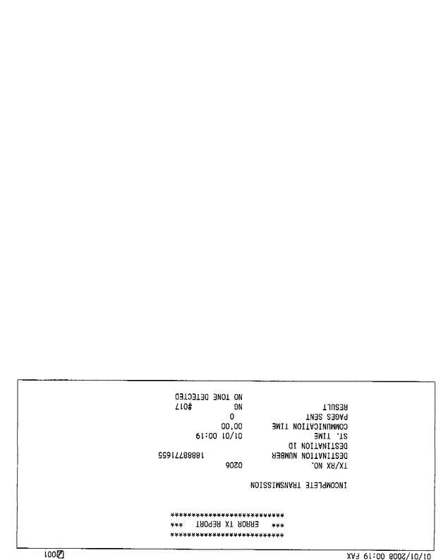 Fax page