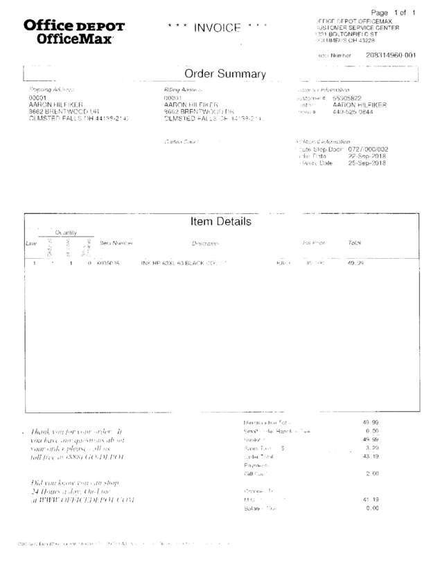 Fax page