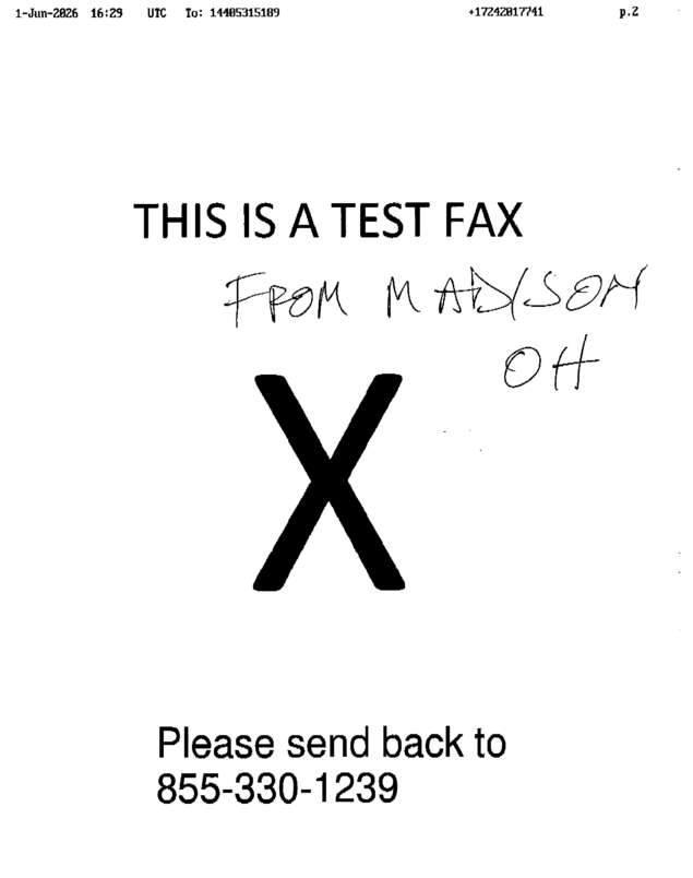 fax page