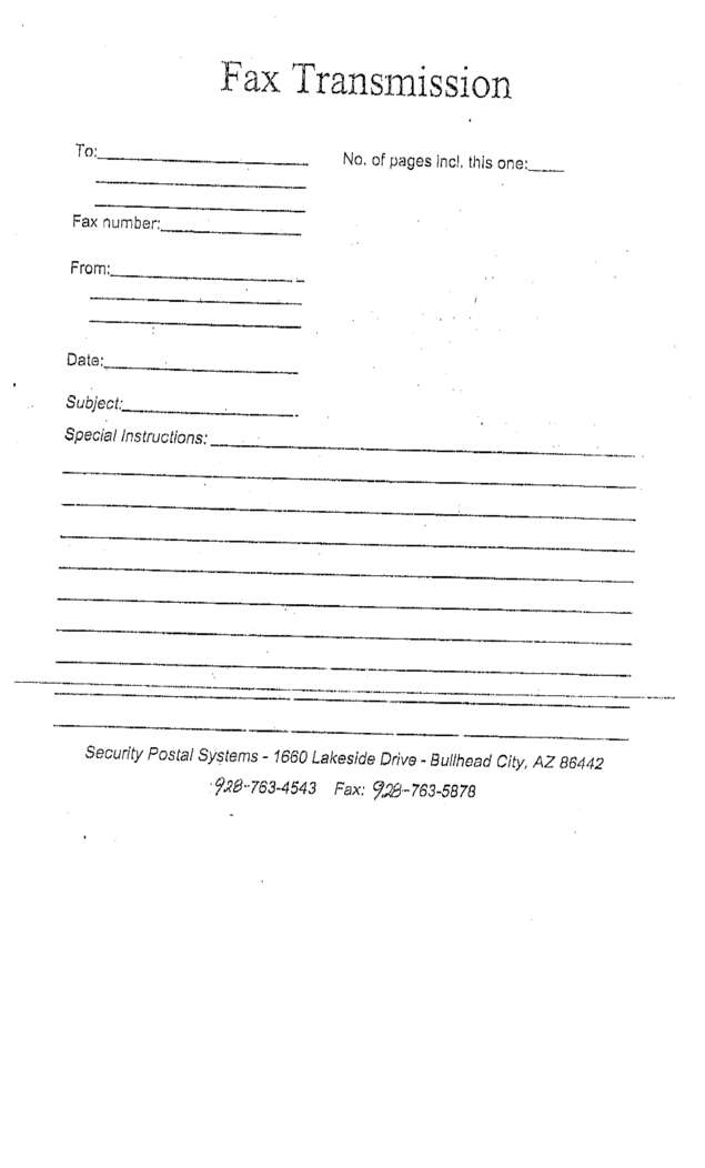 Fax page