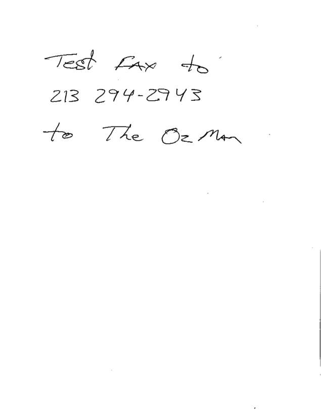 Fax page