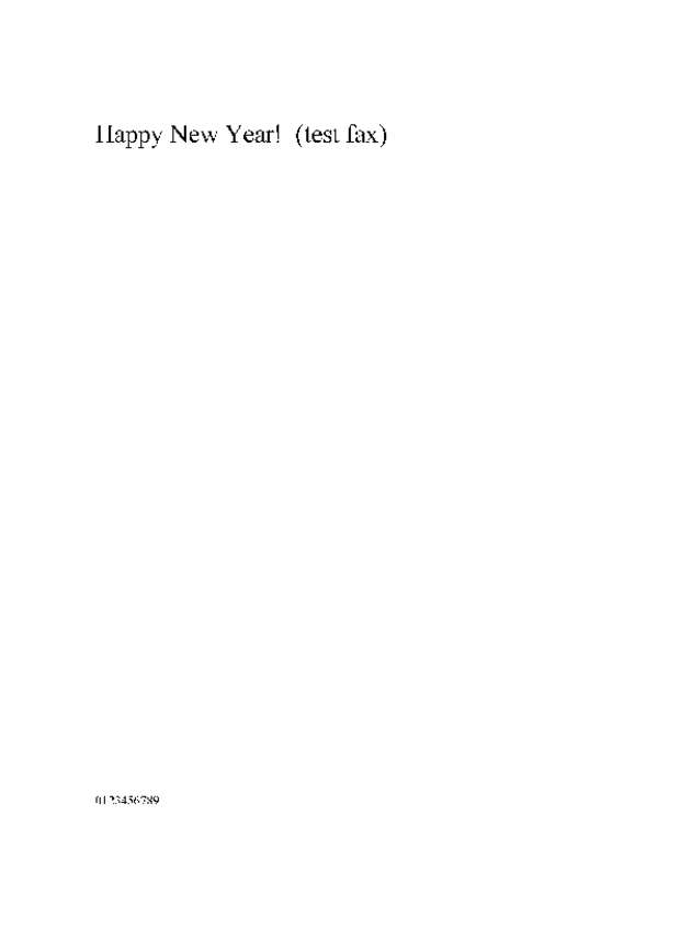 Fax page