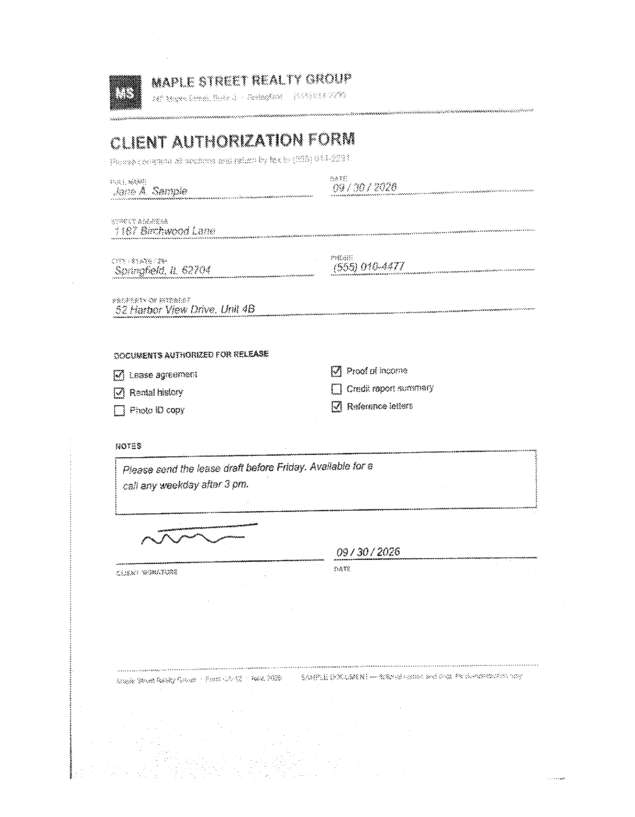 fax page