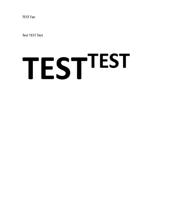 Fax page