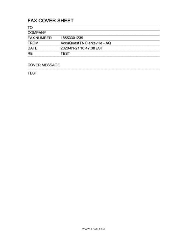 Fax page