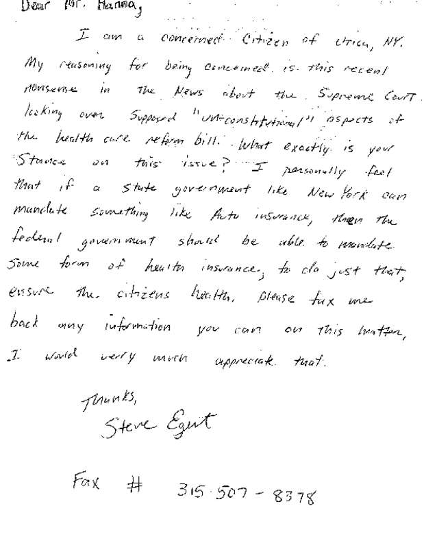 Fax page