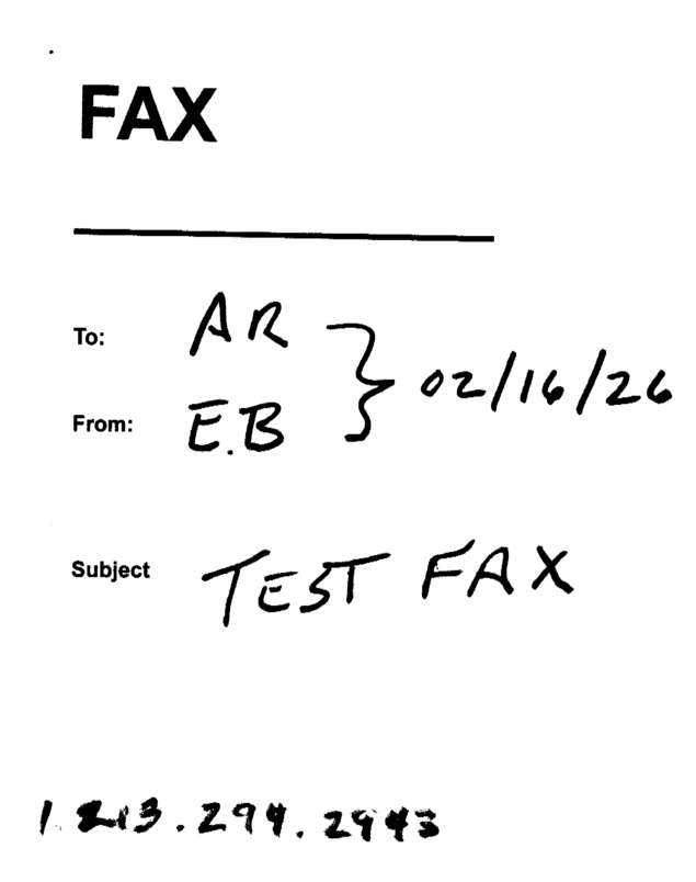 fax page